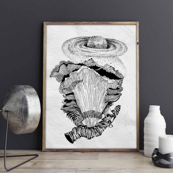 framed-art-on-recycled-paper-watani-online-shop-lebanon