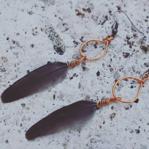artisan-feather-earrings-buy-sell-lebanon-watani