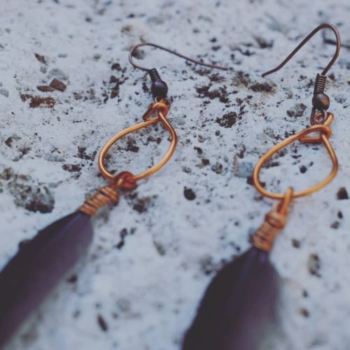 artisan-feather-earrings-lebanon-watani-buy-sell