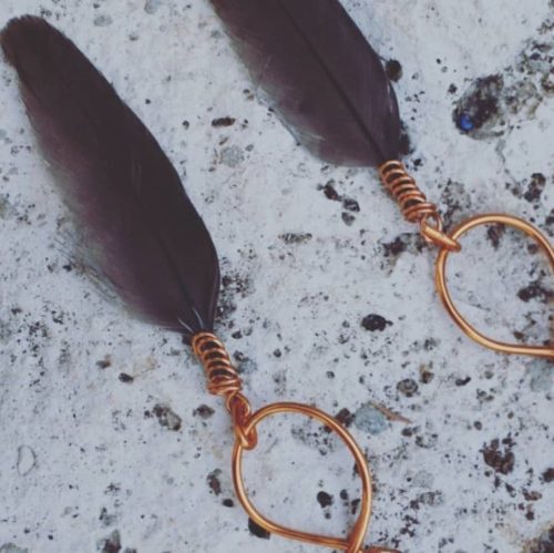 artisan-feather-earrings-lebanon-watani-sell-buy