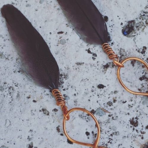 artisan-feather-earrings-watani-lebanon-sell-buy