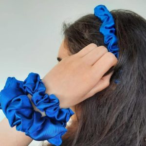 z-shop-Blue-Satan-headband-scrunchie-scrunchie-handmade-hair-accessories-lebanon-watani-buy-online