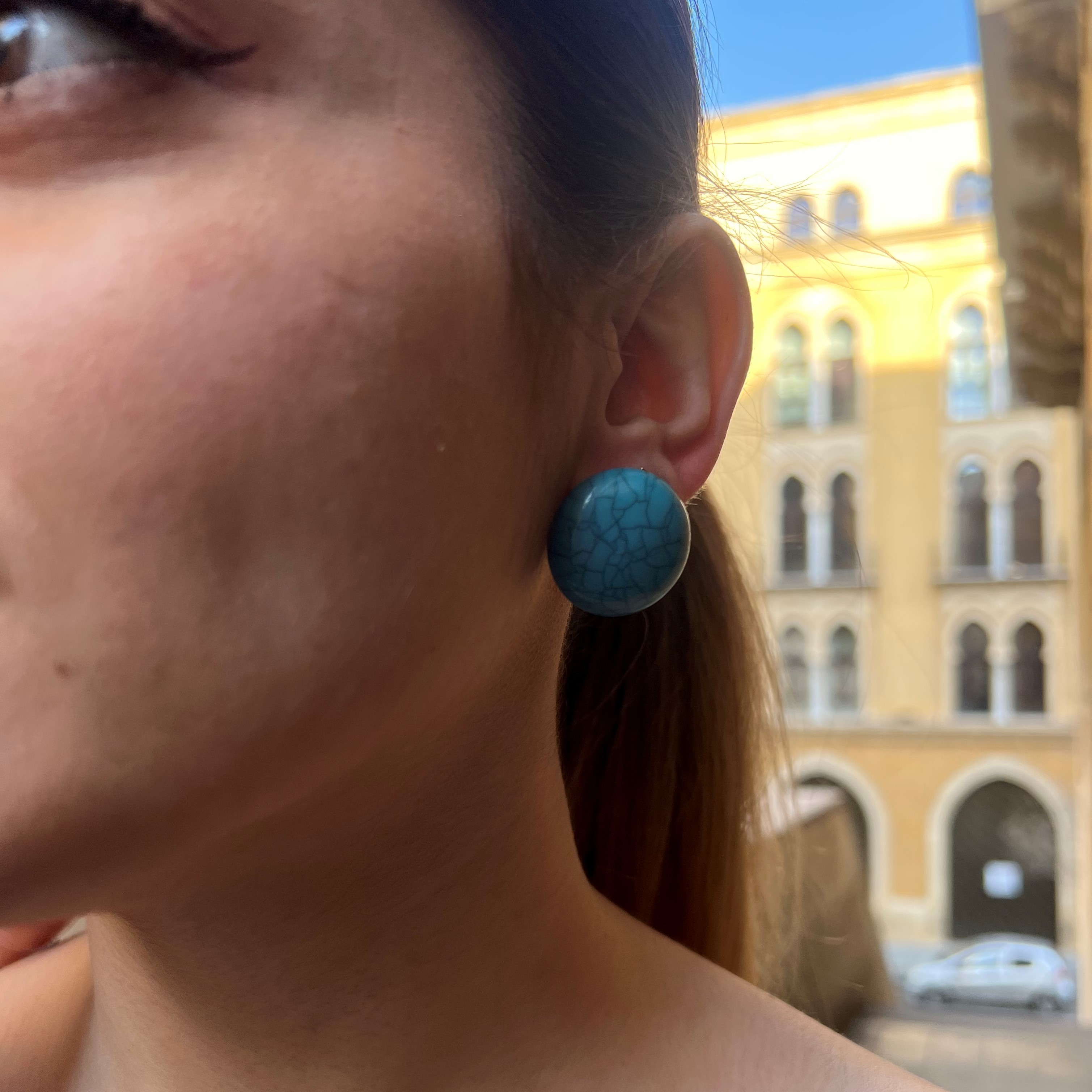 le-caro-craft-turquoise-earring-watani-lebanon-sell-buy