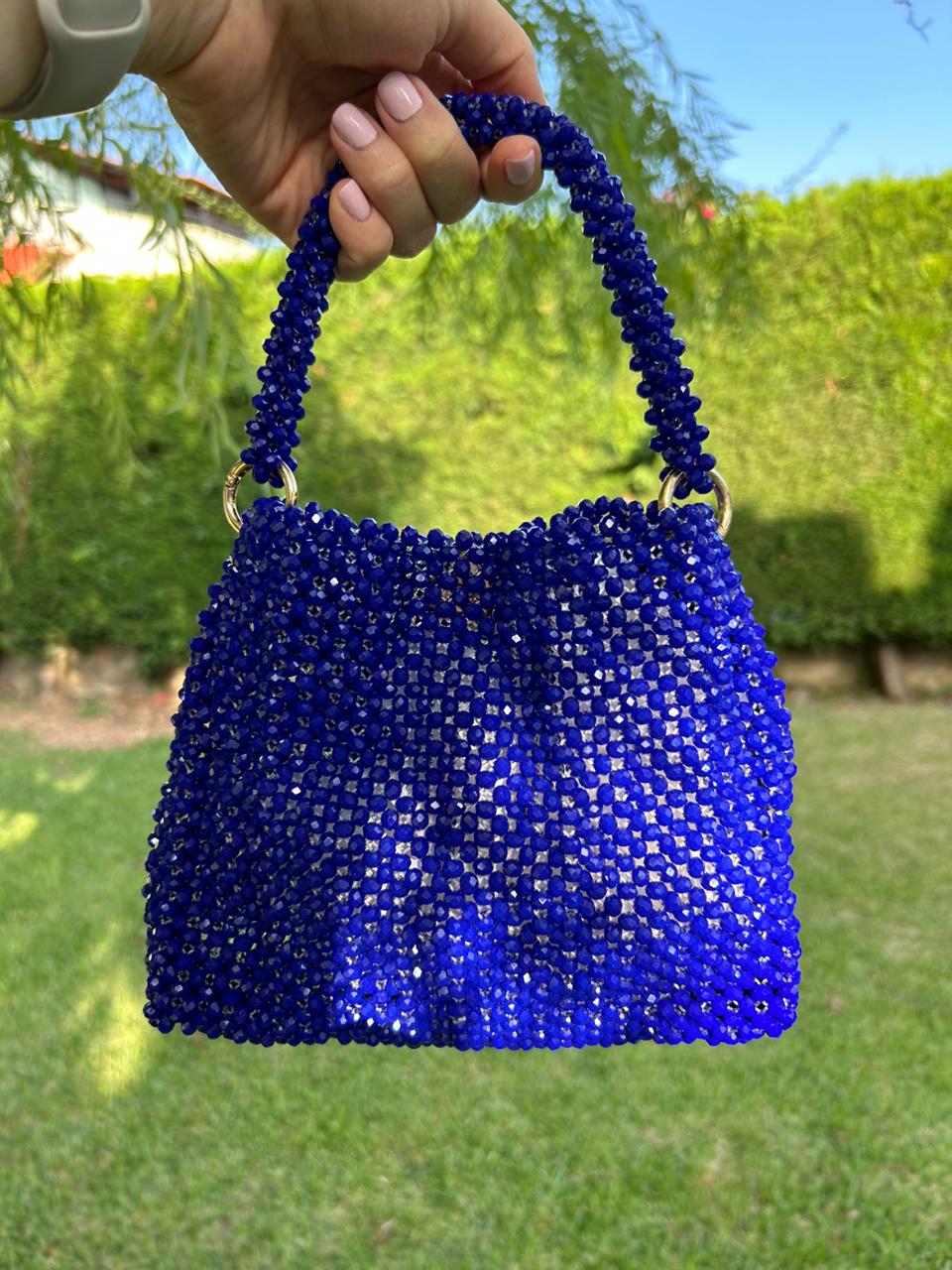Le-Caro-Craft-Crystal-Blue-handbag-watani-sell-buy